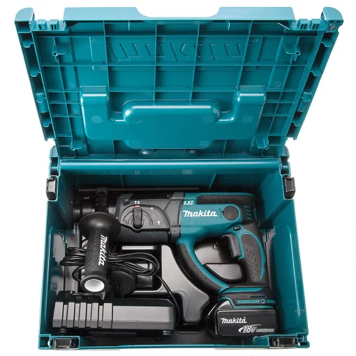 Перфоратор акумуляторний Makita DHR202RFJ SDS-plus LXT 18В акб 2x3А·год 2Дж 3.5кг