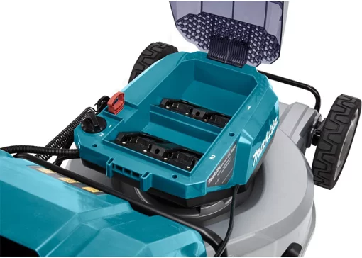 Газонокосарка акумуляторна Makita LXT DLM 18+18В 53см 70л 20-100мм самохідна 43.9кг без АКБ та ЗП