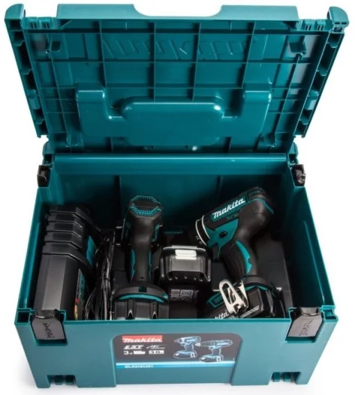 Набір із двох акумуляторних інструментів Makita DLX2131JX1 LXT 18В дриль-шурупокрут DHP482Z гвинтоверт DTD152Z акб 3х3А·год кейс