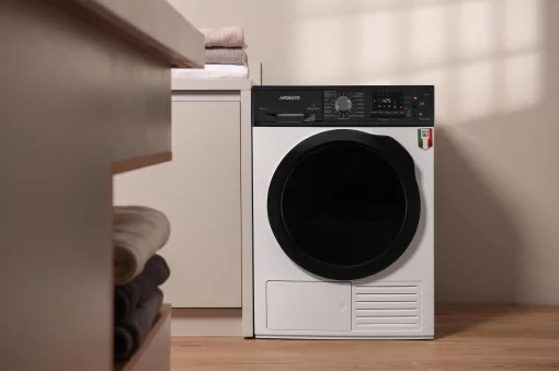 Сушильна машина ARDESTO тепловий насос Bianco Vero, 8кг, A+++, 63см, дисплей, інвертор, підсвіч.барабана, білий