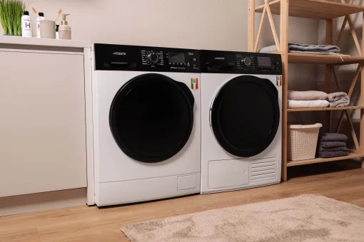 Сушильна машина ARDESTO тепловий насос Bianco Vero, 8кг, A+++, 63см, дисплей, інвертор, підсвіч.барабана, білий