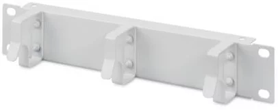 Кабельний організатор Digitus горизонт. 10" 1U односторонній 3 кільця, сірий