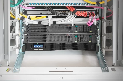 Джерело безперебійного живлення DIGITUS 1500VA/1500W, RTU2, LCD, RJ45, RS232, USB, 8xC13