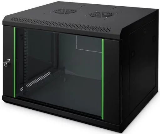 Шафа DIGITUS 19", 7U, Wall Mounting Dynamic Basic, 600x450 мм, 60кг максимально, чорна