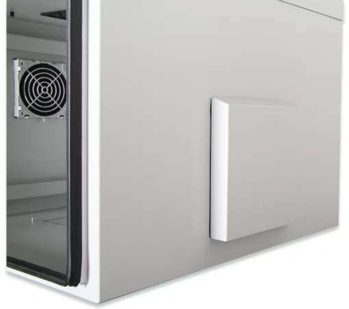 Шафа DIGITUS 19", 12U, вулична, металеві двері, 600x600 мм, 100кг максимально, IP55, сіра