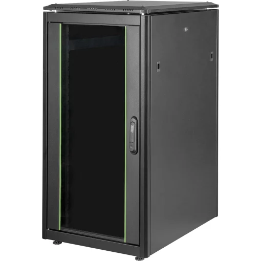 Шафа DIGITUS 19", 22U, Network Unique, 600x800 мм, 800кг максимально, чорна