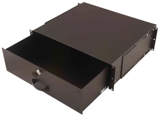 Ящик DIGITUS 19", 3U, Keyboard & Document Storage, 400мм, чорний