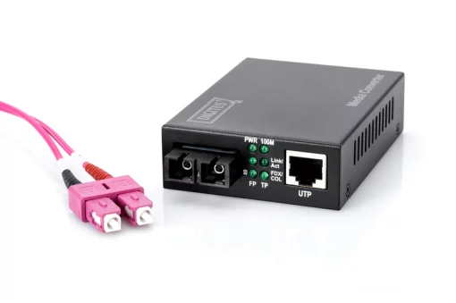 Медіа конвертор DIGITUS Fast Ethernet, RJ45 / MM SC, 1310 m, 2км