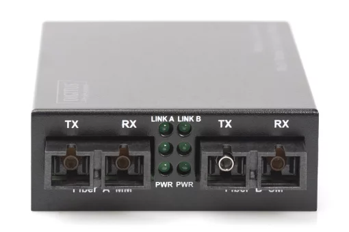 Медіа конвертор DIGITUS Fast Ethernet, MM SC DX / SM SC DX, 1310nm