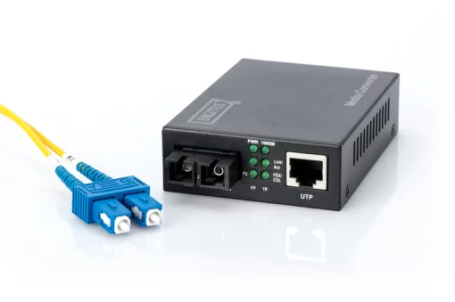 Медіа конвертор DIGITUS Gigabit, RJ45 / SM SC DX, 1310nm, 20км