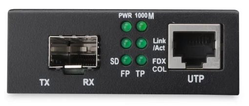 Медіа конвертор DIGITUS 10G Base-T to 10G Base-R, supports 1G Base-T to 1G Base-X, 2.5G Base-T to 2.5G Base-X, 5G Base-T to 5G Base-R and 10G Base-T to 10G Base-R