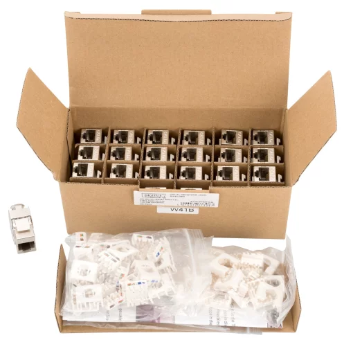 Модуль DIGITUS Keystone САТ 6А RJ45, STP, 24шт.