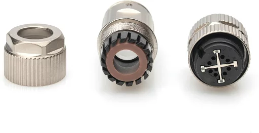 Конектор DIGITUS CАТ 6A M12 F, X-coded, STP, IP67