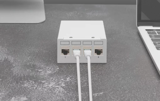 Патч-панель DIGITUS STP, настільна, 4 порти, модульна