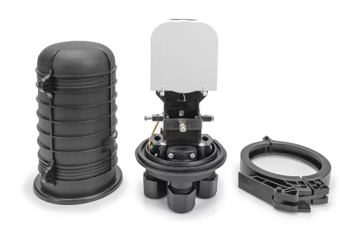 Муфта DIGITUS оптична, герметична, 4 кабельних вводи,  4 касети, до 48 зварок