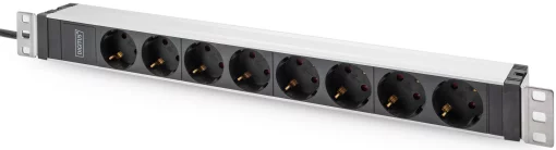 Пристрій розподілу електроживлення DIGITUS 1U, 8xSchuko, 16A, 250V, вилка C20