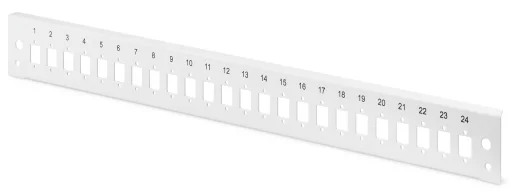 Фронтальна панель DIGITUS патч-панелі 24x LC Duplex, SC Simplex, E2000 Simplex 1U, quick lock