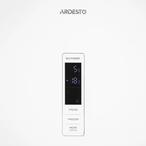Холодильник ARDESTO з нижн. мороз., 195x60х67, холод.відд.-245л, мороз.відд.-97л, 2дв., А+, NF, диспл зовн., зона св-ті, білий