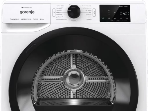 Сушильна машина Gorenje конденсаційна, 8кг, A+++, 60см, дисплей, Wi-Fi, білий