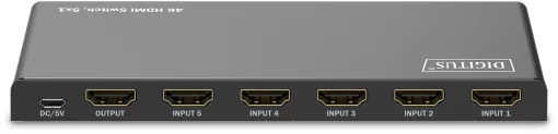 Відеокомутатор DIGITUS UHD HDMI (INx5 - OUTx1), 4K