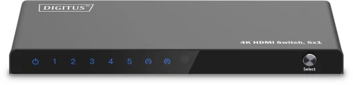 Відеокомутатор DIGITUS UHD HDMI (INx5 - OUTx1), 4K