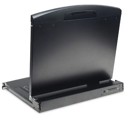 Консоль DIGITUS Modular 17" TFT, 16-port KVM & Touchpad, US keyboard, чорна