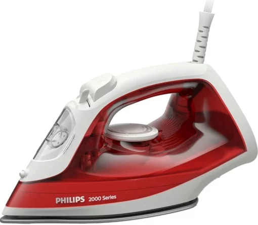 Праска PHILIPS Series 2000, 2000Вт, 250мл, паровий удар -100гр, керам. підошва, червоний