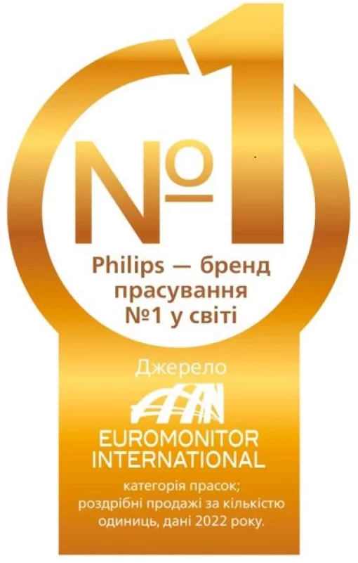 Праска Philips 7500  Series, 3200Вт, 300мл, паровий удар -260гр, постійна пара - 50гр, нерж. сталь, синій