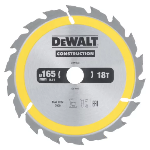 Диск пиляльний CONSTRUCTION DeWALT DT1933