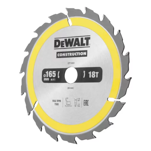 Диск пиляльний CONSTRUCTION DeWALT DT1933