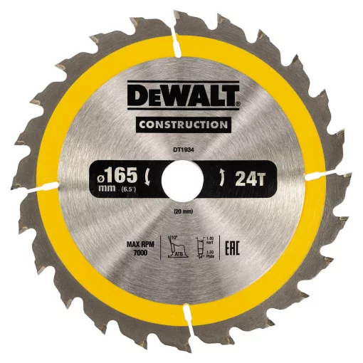 Диск пиляльний CONSTRUCTION DeWALT DT1934