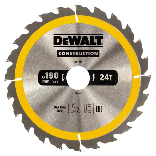 Диск пиляльний СONSTRUCTION DeWALT DT1944