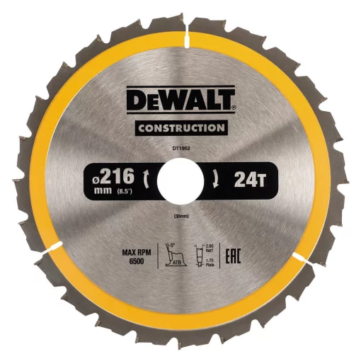 Диск пиляльний CONSTRUCTION DeWALT DT1952