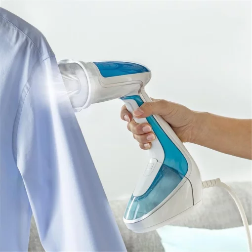 Відпарювач Tefal компактний Pure Tex 4в1 , 1700Вт, 200мл, постійна пара - 30гр, керам. підошва, біло-блакитний