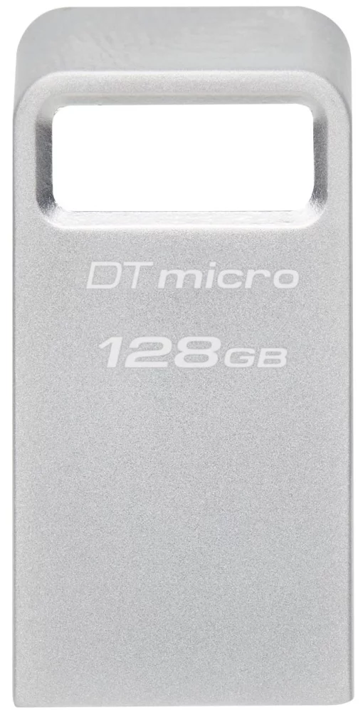 Накопичувач Kingston  128GB USB 3.2 Type-A Gen1 DT Micro R200MB/s Metal