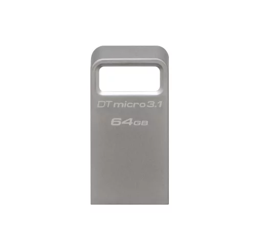 Накопичувач Kingston   64GB USB 3.2 Type-A Gen1 DT Micro R200MB/s Metal