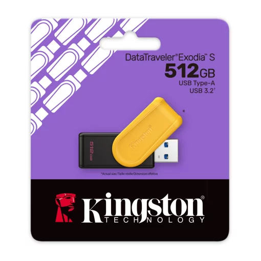 Накопичувач Kingston  512GB USB 3.2 Type-A Gen1 DT Exodia S