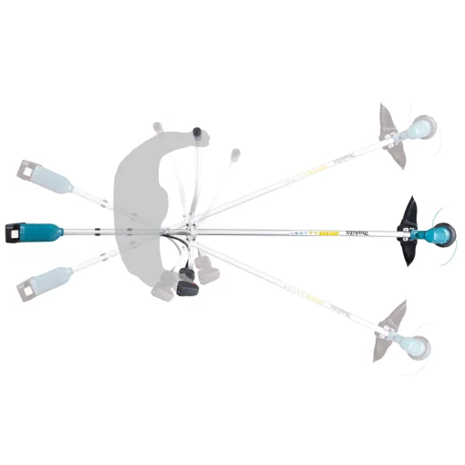 Тример садовий акумуляторний Makita DUR190UZX3 LXT 18В 25.5см ніж/ліска 30см 3.1кг без АКБ та ЗП