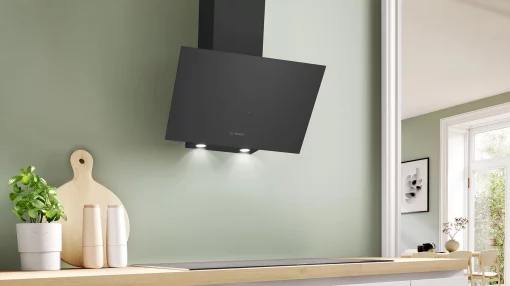 Витяжка Bosch похила, 60см, 400 м.куб/год, чорний