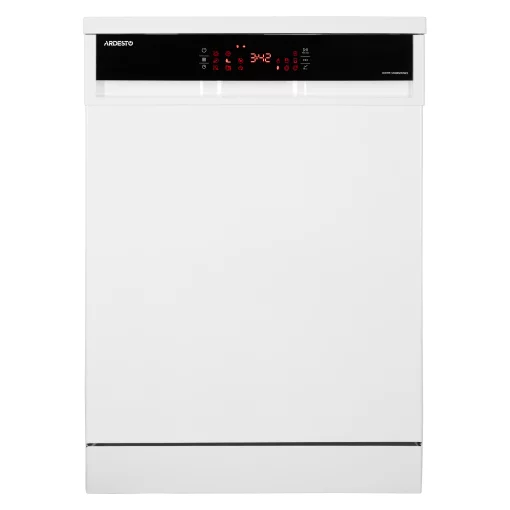 Посудомийна машина ARDESTO, 15компл., А+++, 60см, дисплей, 3й кошик, гігієн.обробка, авт.відкр.дверей, білий