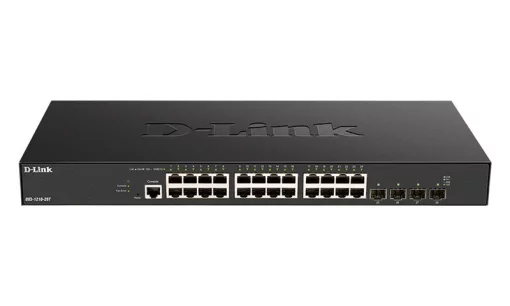 Комутатор D-Link DXS-1210-28T 24x10GE, 4x2SFP28 Websmart