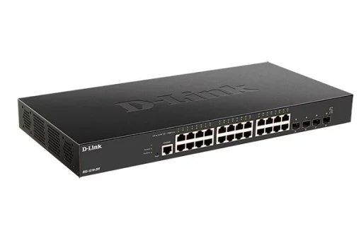 Комутатор D-Link DXS-1210-28T 24x10GE, 4x2SFP28 Websmart
