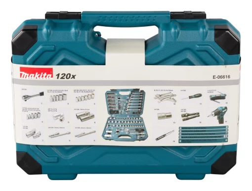 Набір інструментів Makita E-06616, 120шт
