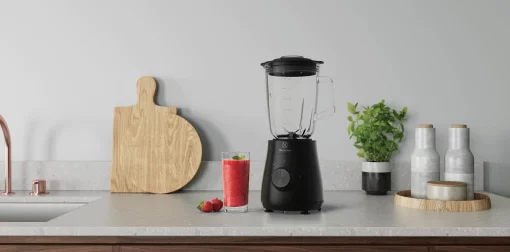 Блендер Electrolux стаціонарний 500Вт, чаша-1500мл, скло, імпульсний режим, чорний
