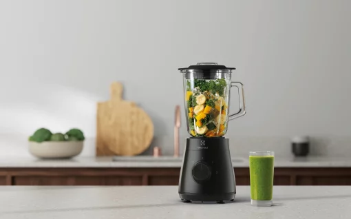 Блендер Electrolux стаціонарний 500Вт, чаша-1500мл, скло, імпульсний режим, чорний