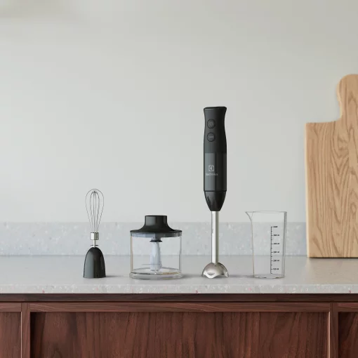 Блендер Electrolux заглибний 600Вт, 3в1, чаша-600мл, чопер, чорний