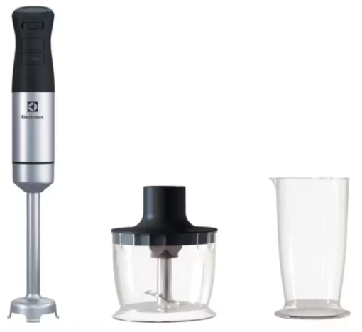 Блендер Electrolux заглибний 800Вт, 3в1, чаша-700мл, чопер, чорний-метал