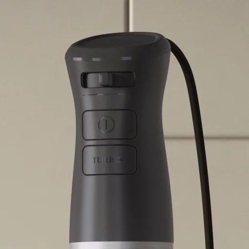 Блендер Electrolux заглибний 1000Вт, 4в1, чаша-700мл, чопер, насадка для пюре, чорний-метал