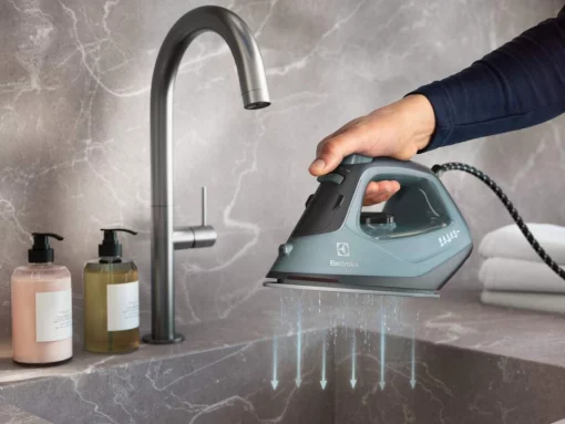 Праска Electrolux, 2400Вт, 250мл, паровий удар 110гр, керам. підошва, зелено-чорний