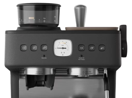 Кавоварка Electrolux ріжкова, 3л, зерно+мелена, ручний капуч, кавомолка, підігрів чашок, подача гар. води, чорний